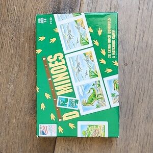 Dino dominoes matching game, 28-piece set, ages 3–8